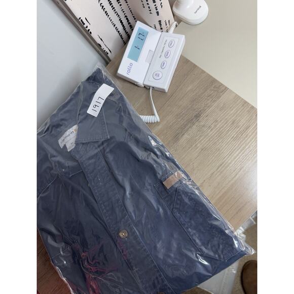 Carhartt Men's Original Fit Button Up Long Sleeve Shirt XL Navy 100091 Workwear - Picture 12 of 12